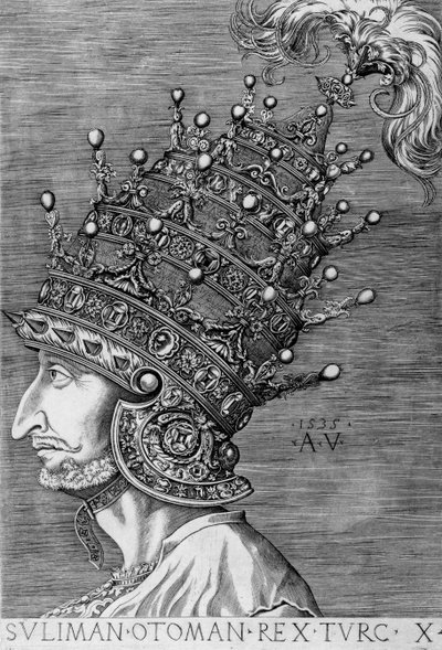Solimano il Magnifico (1494-1566), 1535 da Agostino Musi